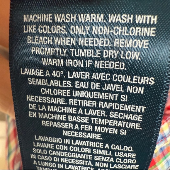 Ralph Lauren Boys Plaid Button-Down Shirt Size 6 Long Sleeve Multicolor Cotton - Picture 10 of 10